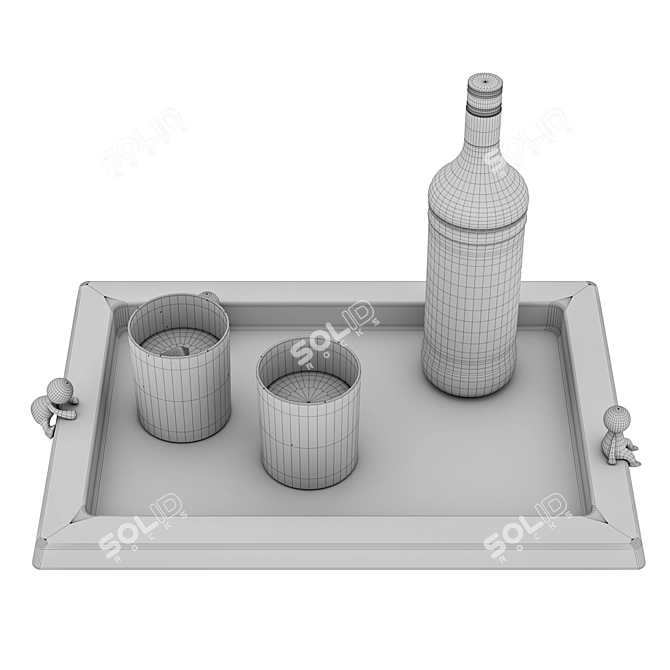 Elevate - OMINI Serving Tray 3D model image 4