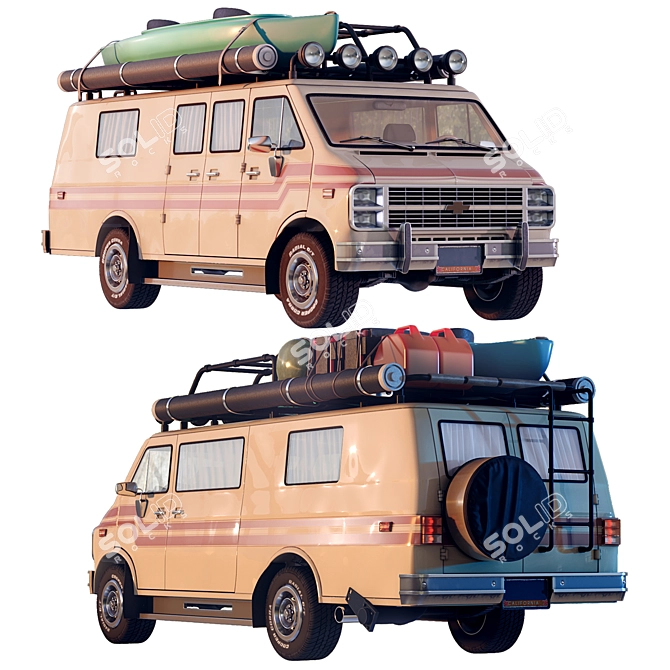 Chevrolet Chevy Van - High-Poly FBX Model 3D model image 1