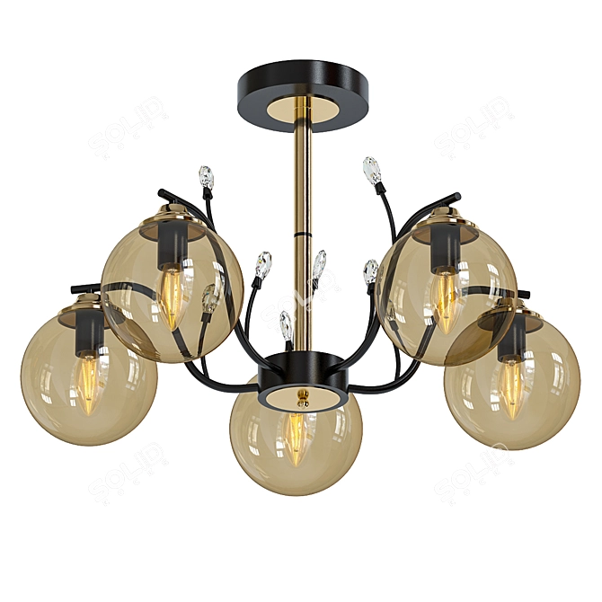 Ambrella Light Pendant Chandelier 3D model image 1