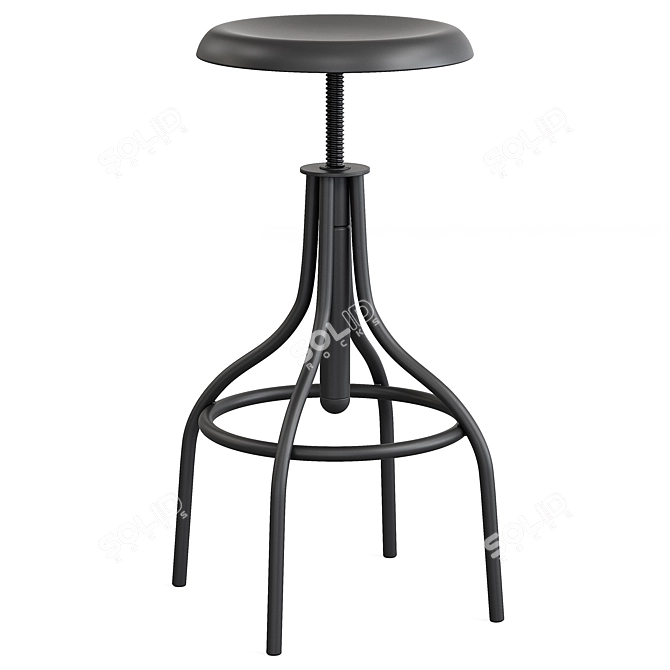 Kave Home Britney Steel Barstool 3D model image 2