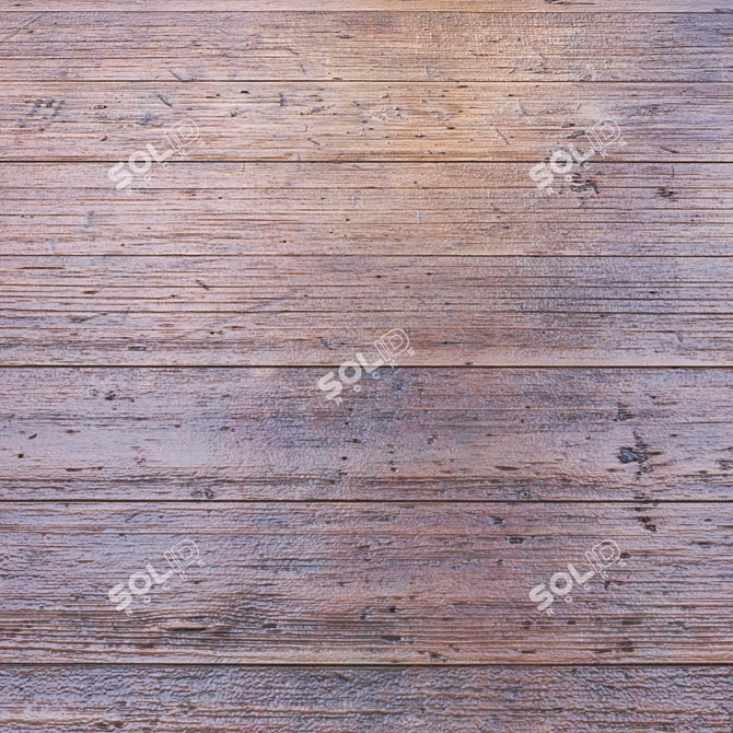 Natural Wood Tiles: Seamless, High-Quality 3D model image 2