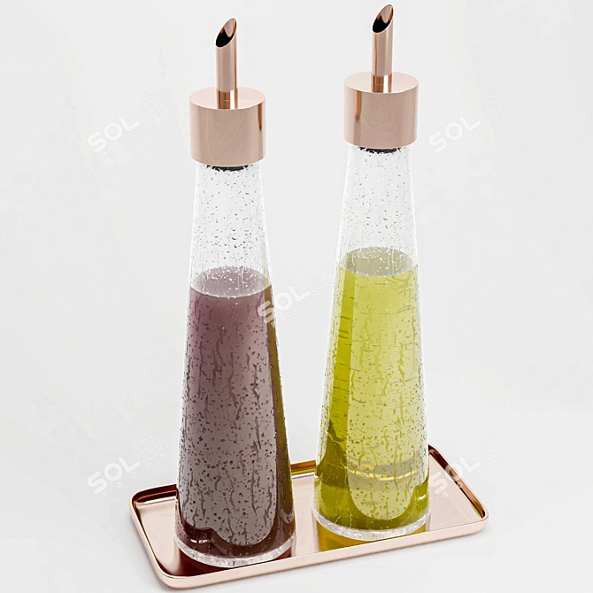 Copper Oil & Vinegar Duo 3D model image 1