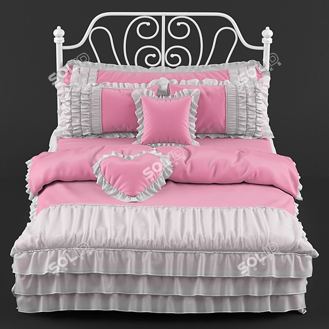 Regal Dream Castle Bed 3D model image 1