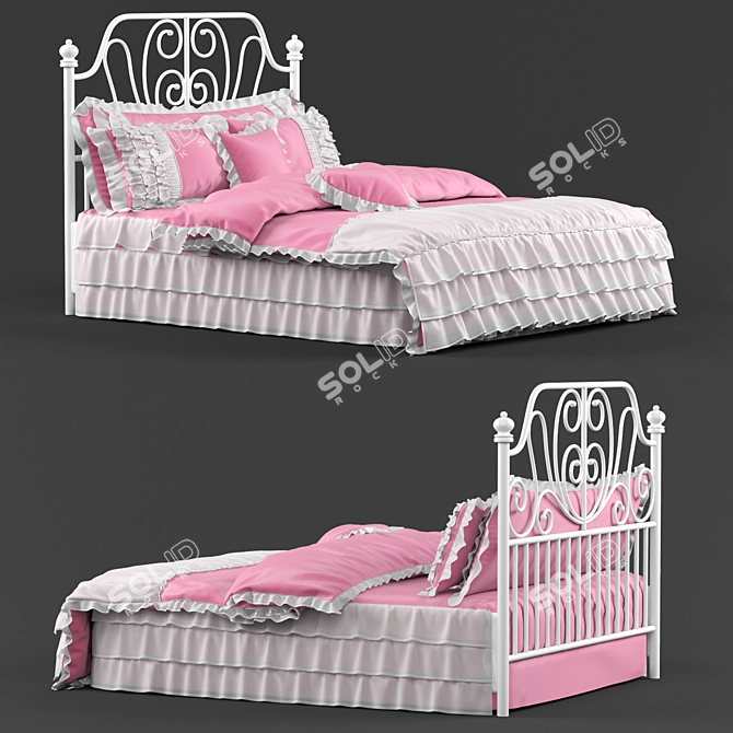 Regal Dream Castle Bed 3D model image 3