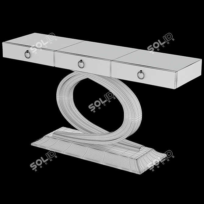 Franco Furniture Hallway Console 3D model image 4