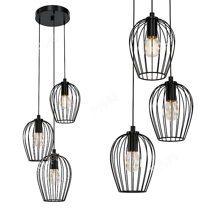 Eglo Newtown 49479 Pendant Light 3D model image 1