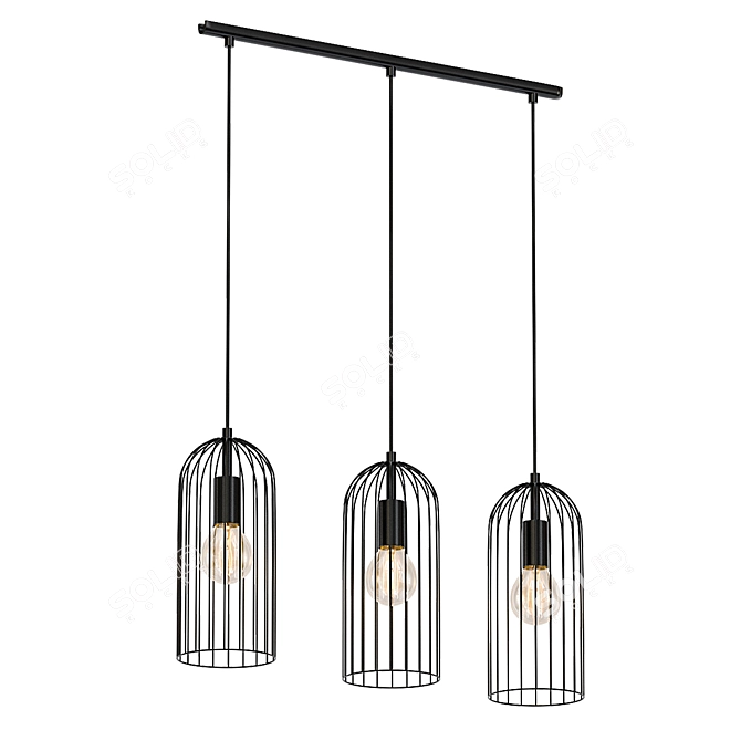 Eglo Roccamena Chandelier: Elegant Lighting Solution 3D model image 1