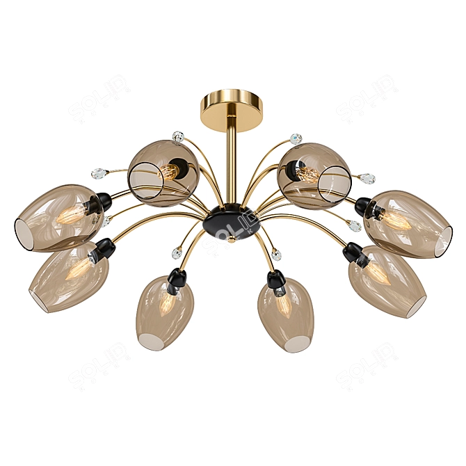 Elegant Hanging Chandelier - Citilux CL108185 3D model image 1