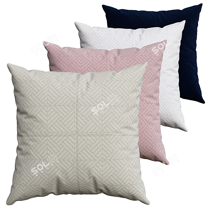 Cozy Dreams Pillows Collection 3D model image 1