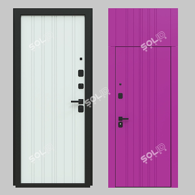 Title: Stylish Fortezza MB11 Doors 3D model image 1