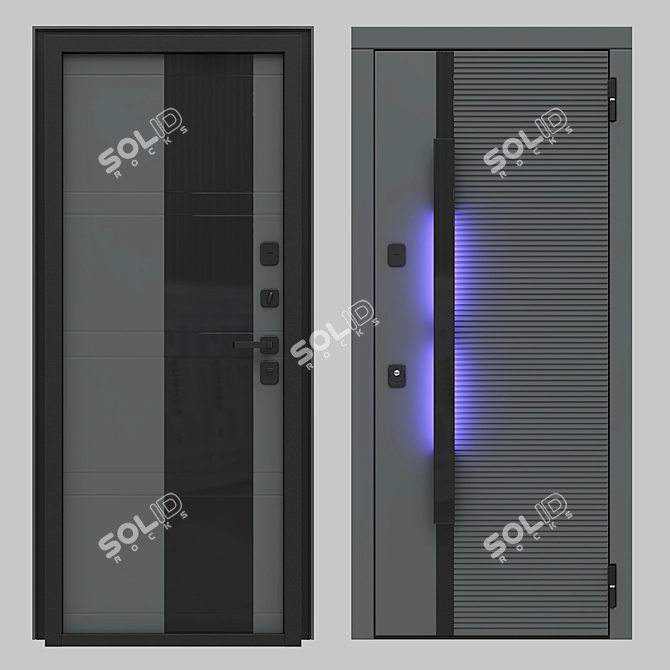 Designer Doors: Prima Fortezza MB06 3D model image 1