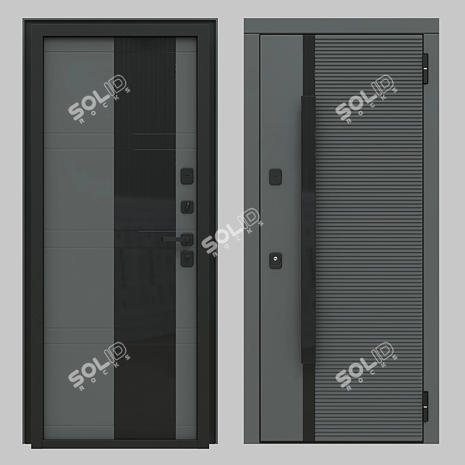 Designer Doors: Prima Fortezza MB06 3D model image 2
