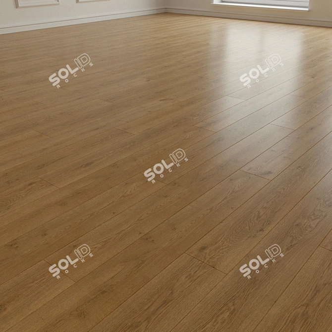 Volume Parquet Flooring. Oak Grave 3D model image 2