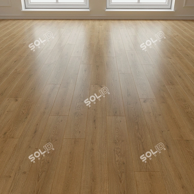 Volume Parquet Flooring. Oak Grave 3D model image 3