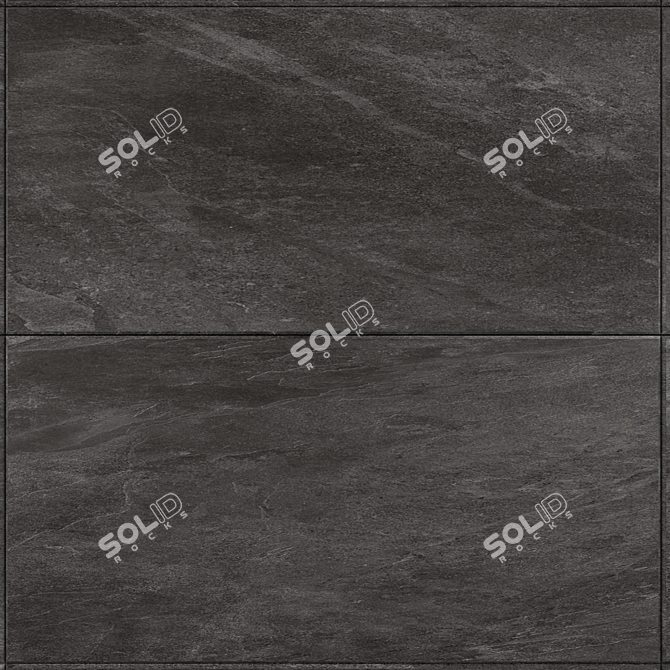 Graphite Mineral: Concrete Wall Tiles 3D model image 2