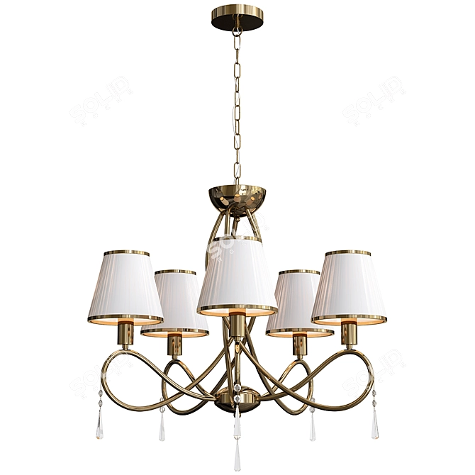 Elegant 5-Light Arte Lamp Logico 3D model image 2