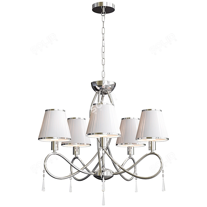 Elegant 5-Light Arte Lamp Logico 3D model image 4