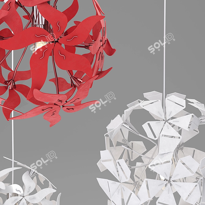 Ramsele Hanging Lamp - Stylish and Versatile Light Fixture 3D model image 2