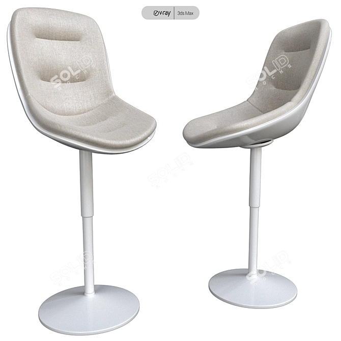 MDF Italia Flow Chair - Elegant and Contemporary Furniture Solution 3D model image 1
