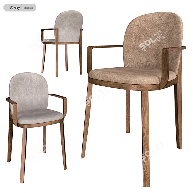 Elegant PIANCA Orchestra Chairs 3D model image 2