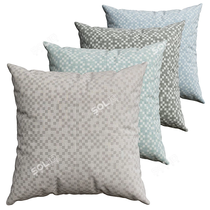 Cozy Collection: Stylish Pillows 3D model image 1