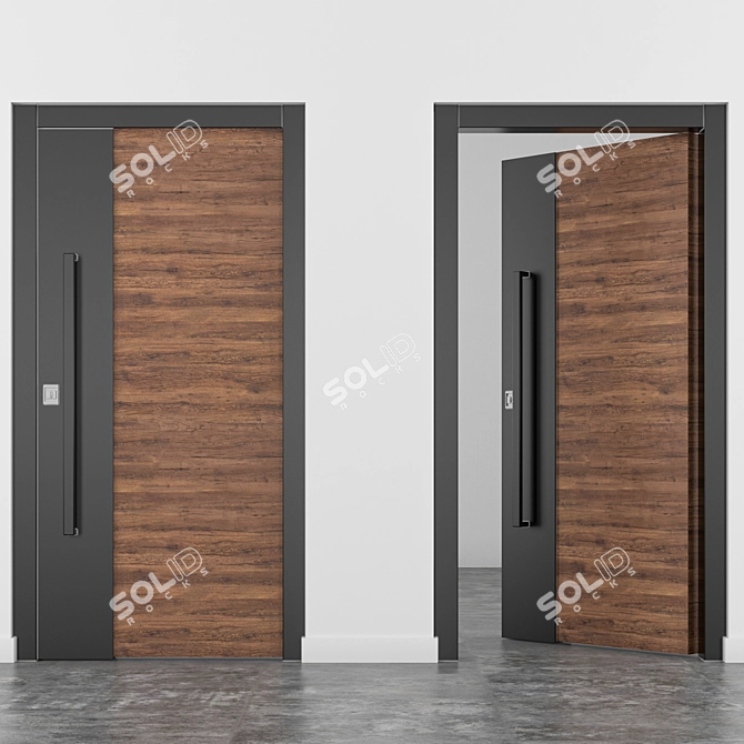 Contemporary Entryway Door 3D model image 1