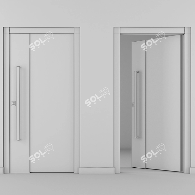 Contemporary Entryway Door 3D model image 3