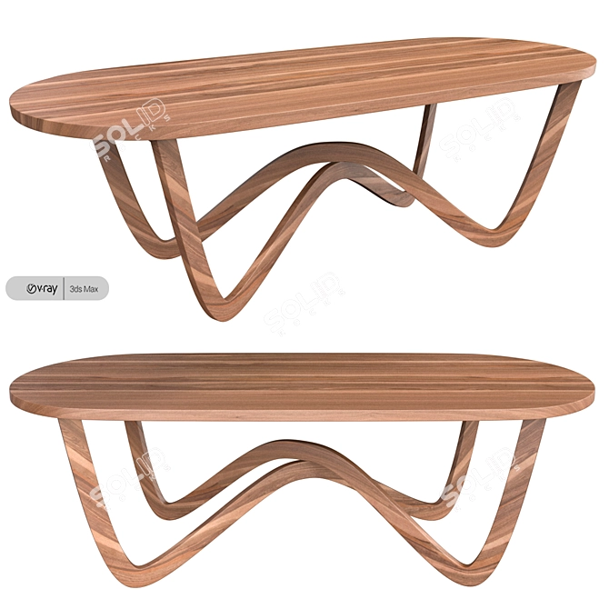 Modern Rolf Benz 988 Table 3D model image 2