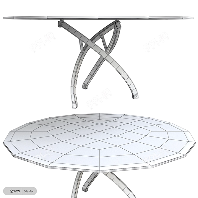 Reflex Fili Derba Modern Table 3D model image 3