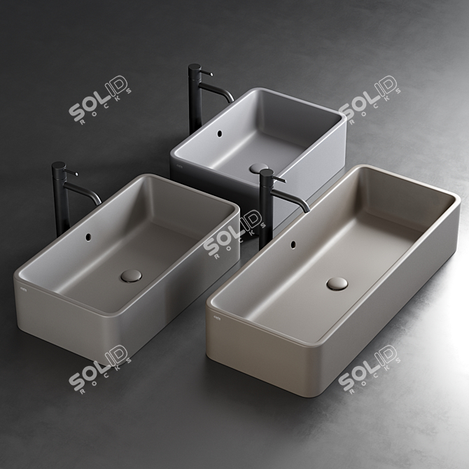 Ceramica Cielo Shui Ceramic Countertop Washbasin 3D model image 7