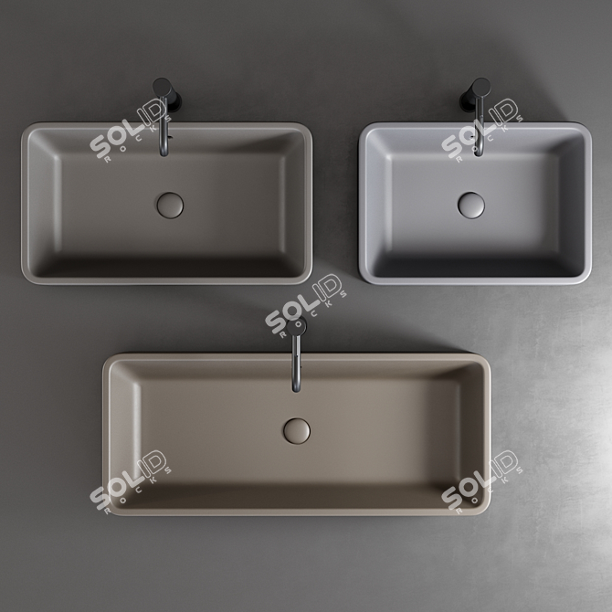 Ceramica Cielo Shui Ceramic Countertop Washbasin 3D model image 8