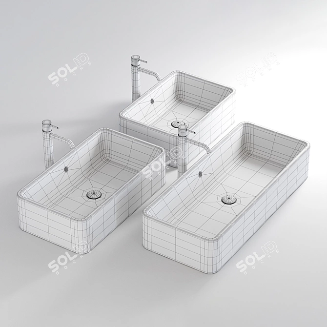 Ceramica Cielo Shui Ceramic Countertop Washbasin 3D model image 10