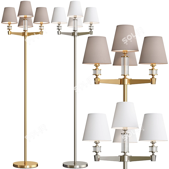 MW-Light DelRey 4: Elegant Floor Lamp 3D model image 1