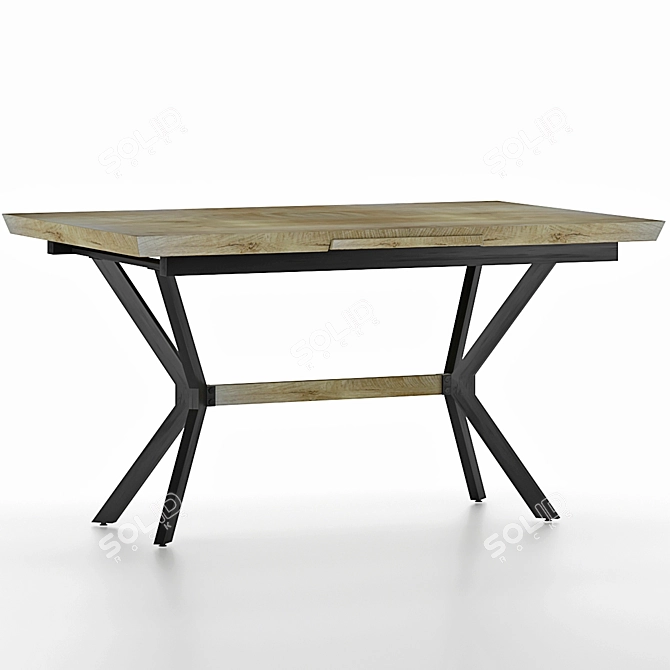 Jerome Extendable Dining Table 3D model image 3