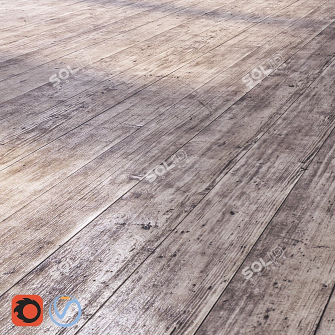 Seamless Wood Tile-Light: V-Ray & Corona Render (3Ds Max 2015, OBJ, FBX) 3D model image 1