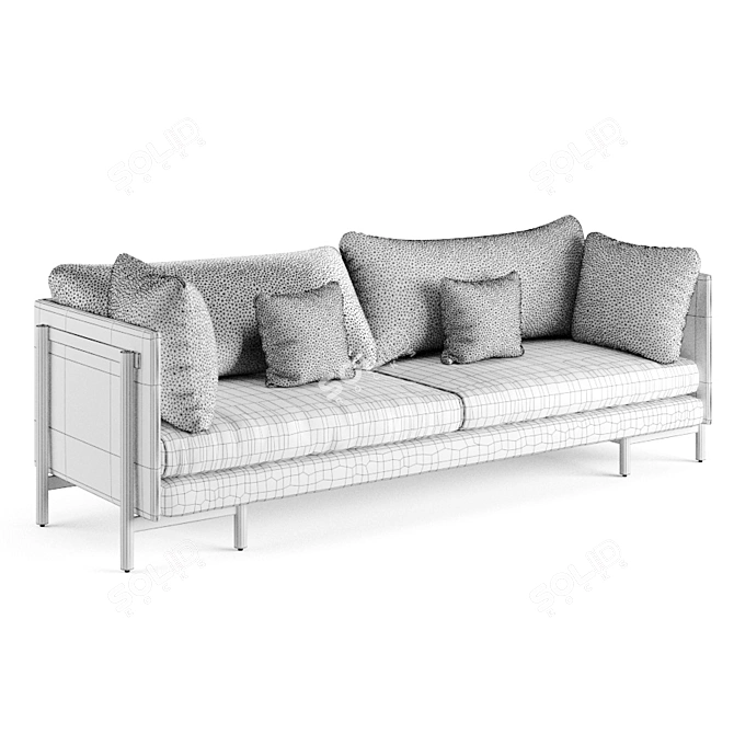Modern Frame Sofa: Exquisite Craftsmanship from De La Espada 3D model image 5