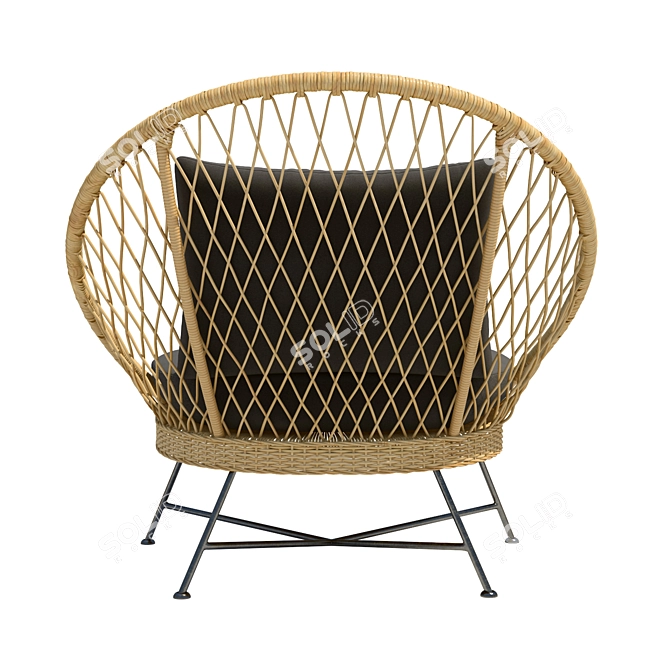 Comfortable Aeri Lounge Chair 3D model image 5