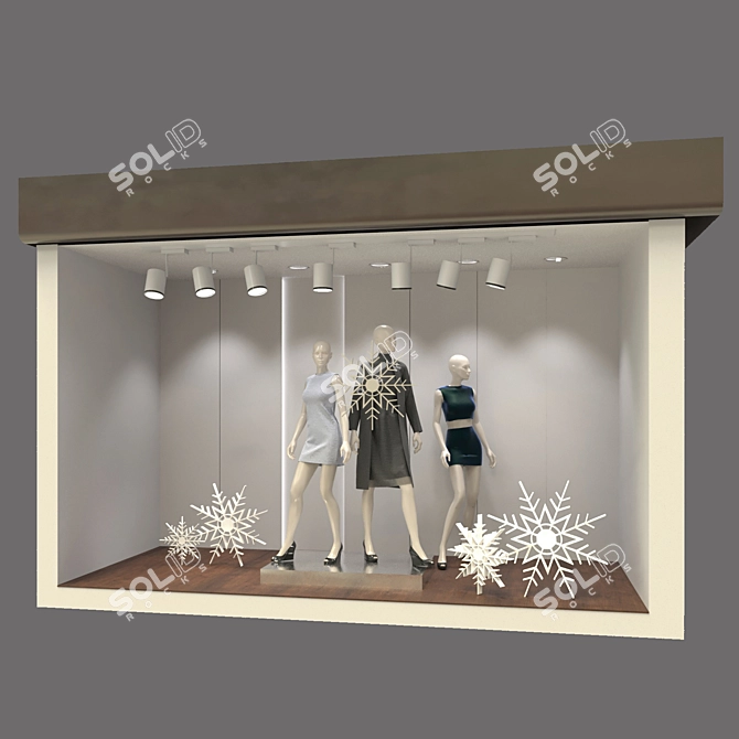 Versatile Fabric Mannequins 3D model image 1