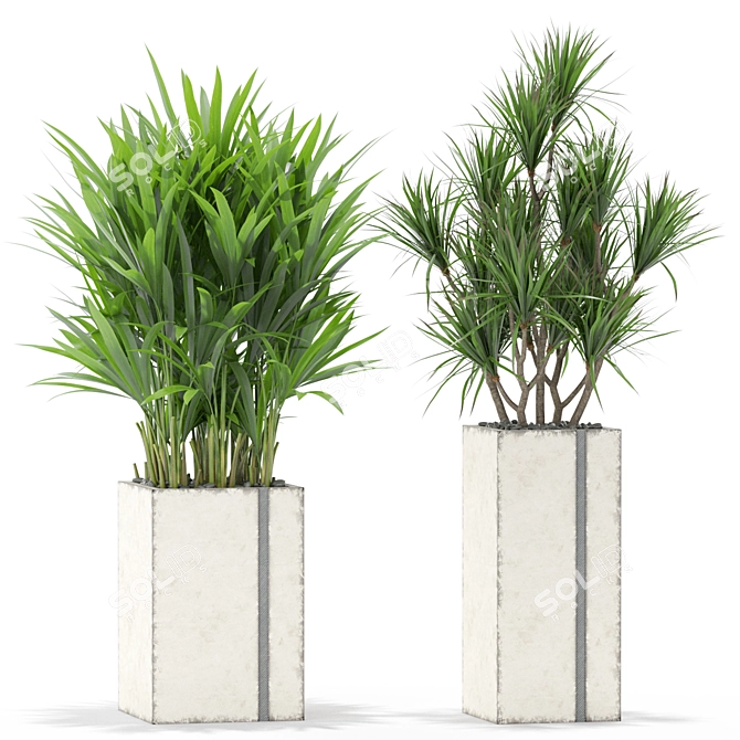 Green Oasis: 375 Plant Collection 3D model image 3