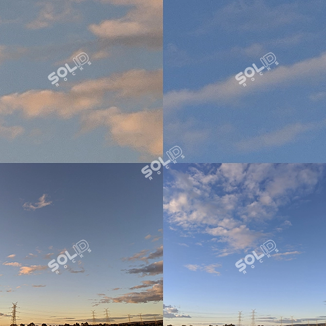 Sunset Sky V1: 42 Backplate Photos 3D model image 2