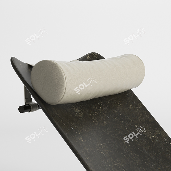 Modern Salvatori Curl Chaise: Sleek and Stylish 3D model image 4