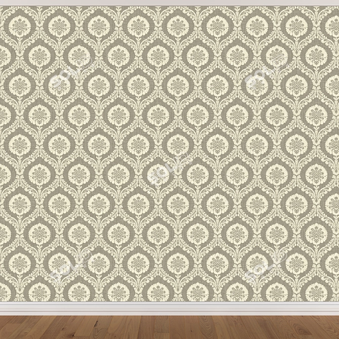 Seamless Wallpaper Set - 3 Colors 3D model image 2