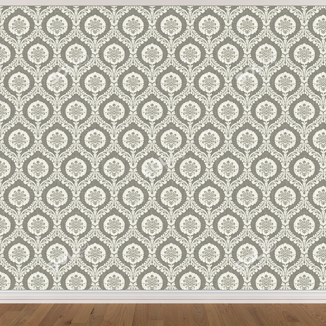 Seamless Wallpaper Set - 3 Colors 3D model image 3