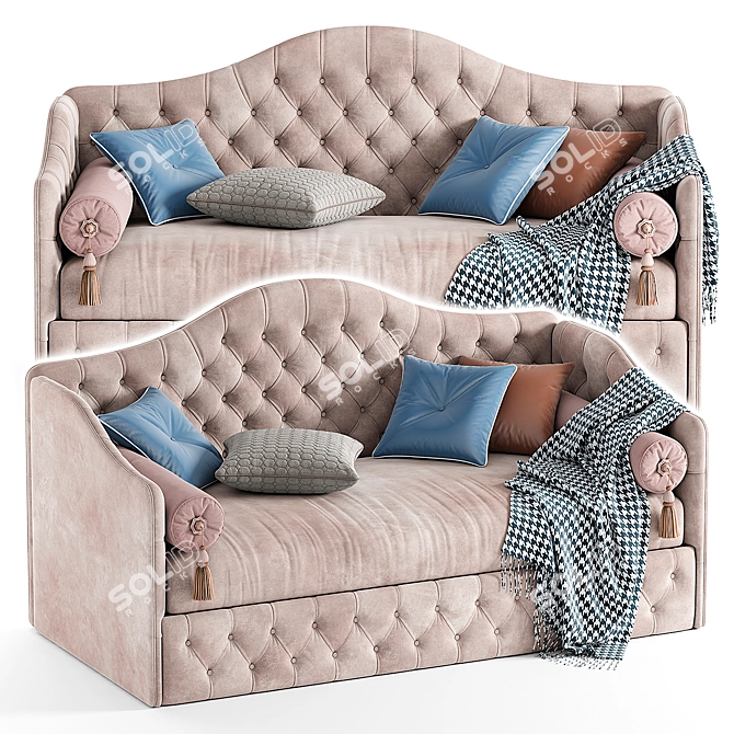 Manifesto Demi: Stylish Children's Bed 3D model image 1