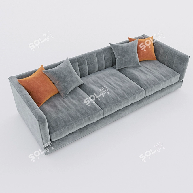 Modern 2-Seater Sofa 3D model image 2