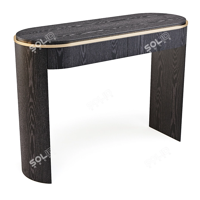 Modern Design with a Retro Twist: Bower Step Console Table 3D model image 4