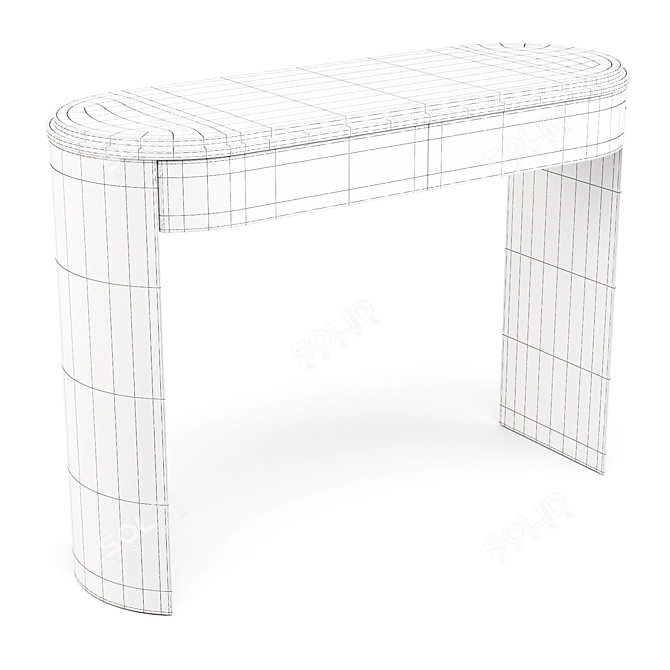 Modern Design with a Retro Twist: Bower Step Console Table 3D model image 6