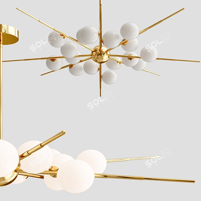 Cherry Bomb Chandelier - Unique and Stylish 3D model image 1