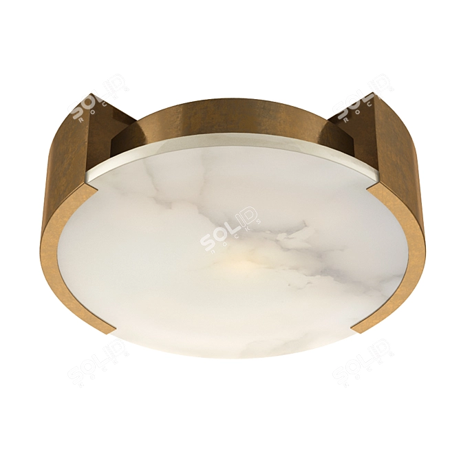 Kelly Wearstler Melange Flush Mount 3D model image 1