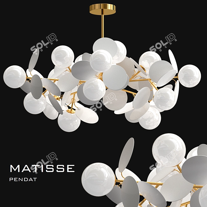 Elegant Matisse Lighting Collection 3D model image 4